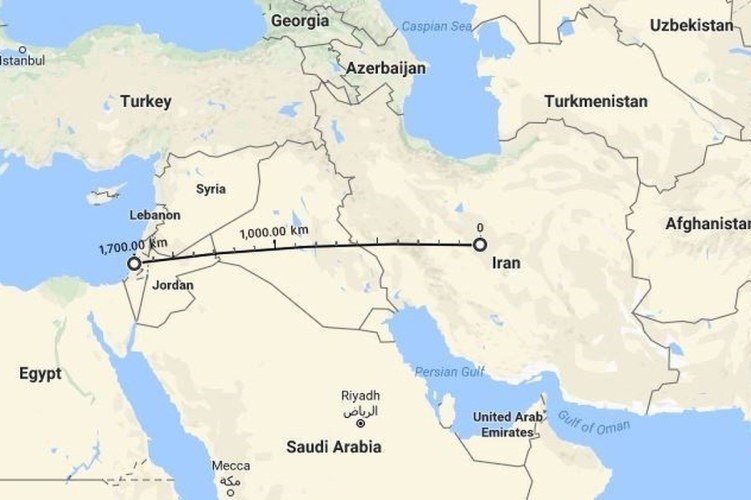 اسرائیل در کدام سمت ایران است