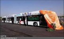 نخستین اتوبوس هیبریدی تولید داخل در  تهران 