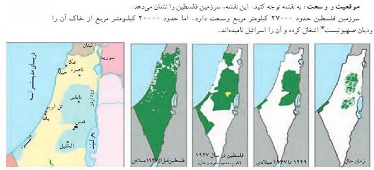 نقشه فلسطین 
