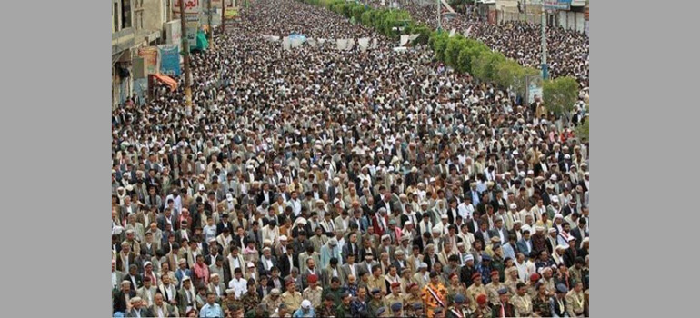 ده‌ها هزار یمنی در شهر «صنعاء» تظاهرات کردند 
