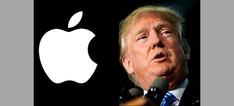 ترامپ خواستار تحریم اپل شد 