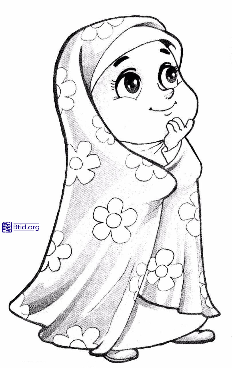 نقاشی حجاب برای رنگ آمیزی