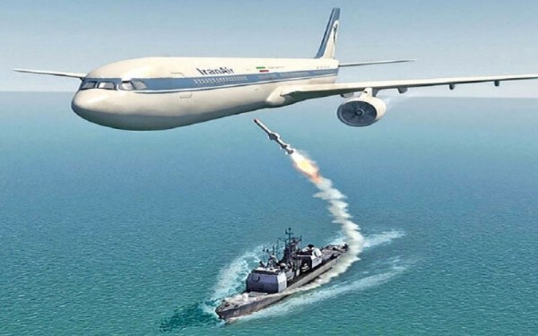 حمله آمریکا به هواپیمای مسافربری ایران