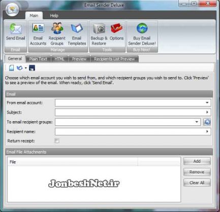 دانلود نرم افزار Kristanix Software Email Sender Deluxe v2.34 ارسال ایمیل گروهی