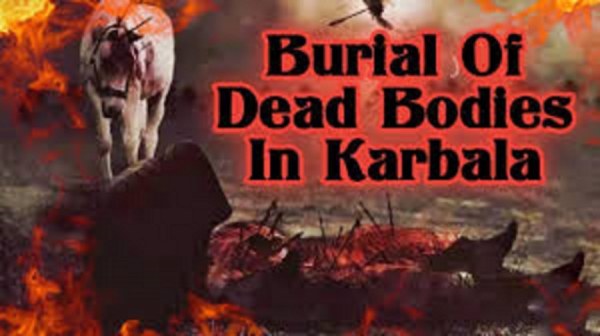 Was Imam Sajjad (AS) present at the burial of the martyrs of Karbala?