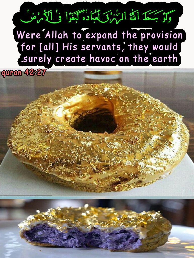 Eating Golden Doughnut