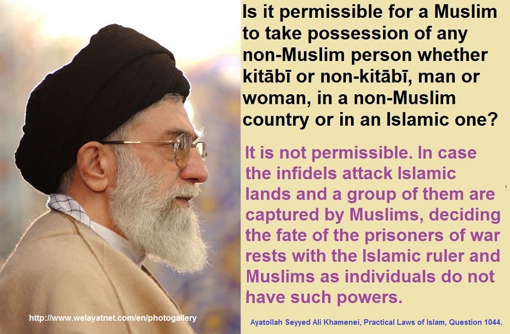 taking Possession of any non-Muslim