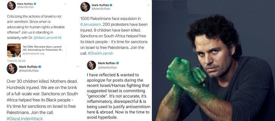 مارک روفالو و توییت‌های ضد صهیونیستی