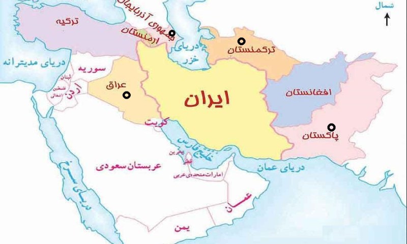 ایران با کدام کشور همسایه خود هم مرز آبی دارد هم زمینی