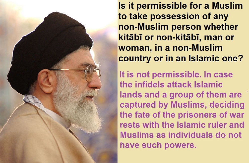  Is it Permissible for a Muslim to take Possession of any non-Muslim?