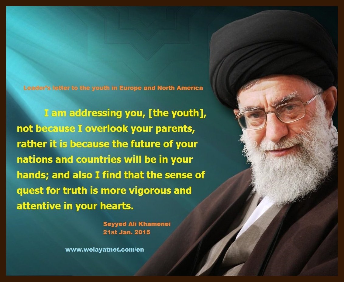  Leader’s letter to the youth in Europe and North America