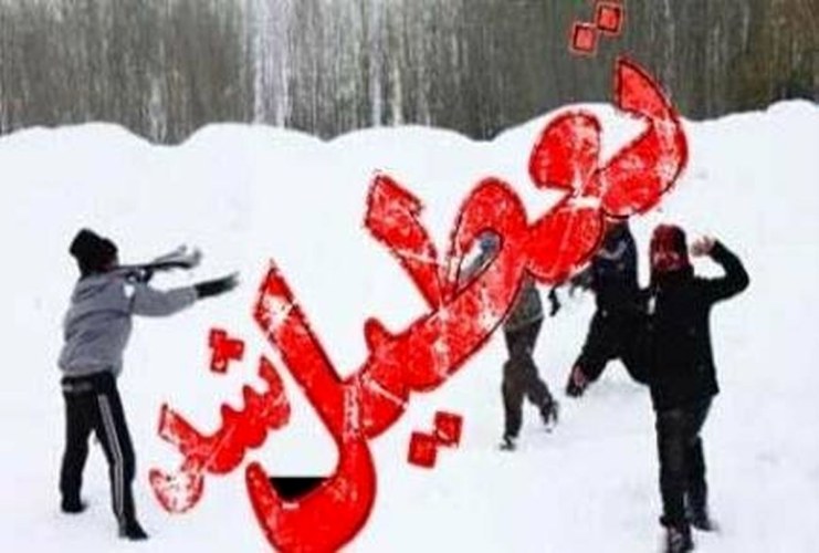 تعطیلی مدارس در برخی از مناطق کرمان در پی بارش برف