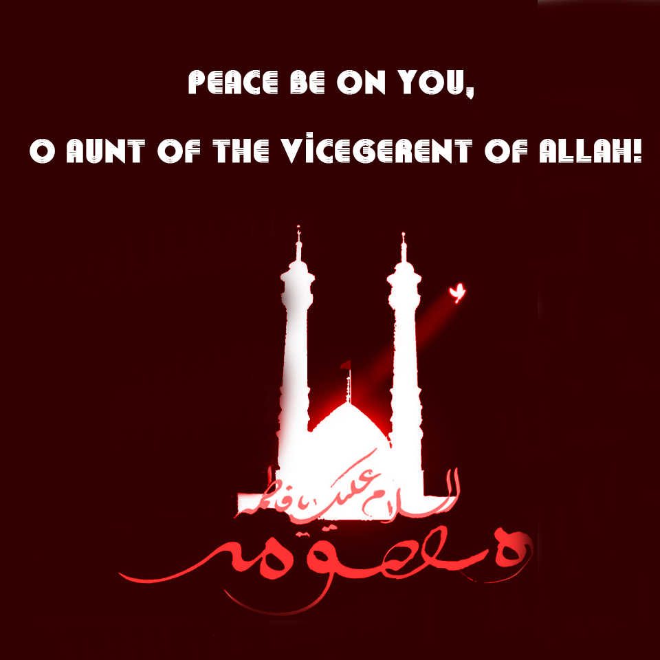 Peace be on you, O Aunt of the Vicegerent of Allah! | Top idea