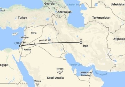 اسرائیل در کدام سمت ایران است