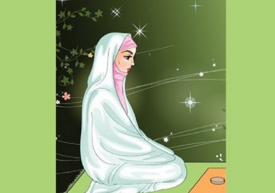 نماز قضای والدین به صورت نشسته توسط دختر میت نماز، قضا، نشسته