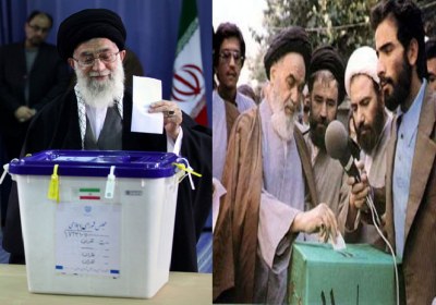 رأی دادن امام خمینی و مقام رهبری