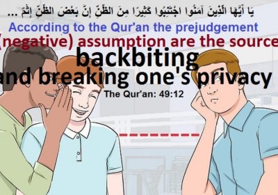 Backbiting is an output of negative assumption