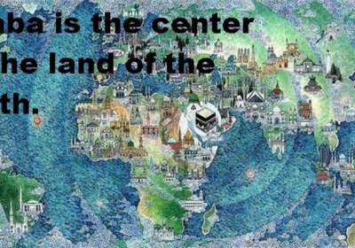 Is Kaaba located in the centre of the Earth? 