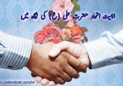اہمیت اتحاد حضرت علی (ع) کی نگاہ میں