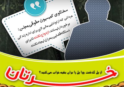 خرتان از پل گذشت چرا پل را برای بقیه خراب میکنید؟ ازدواج,کمیسیون قضایی مجلس,ازدواج جوانان,سخنگوی کمیسیون حقوقی مجلس,مهریه