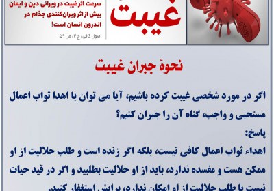 نحوۀ جبران غیبت غبیت