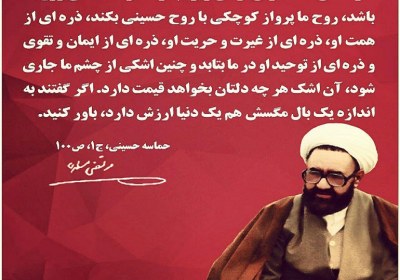 یابن الشبیب! گریه فقط بر غم حسین فضیلت اشک