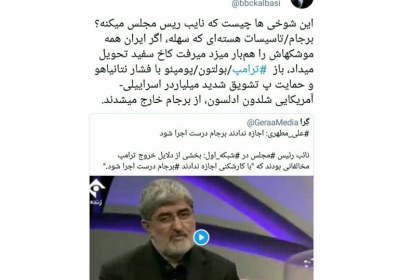 خبرنگار بیبیسی فهمید؛ علی مطهری نفهمید! مطهری