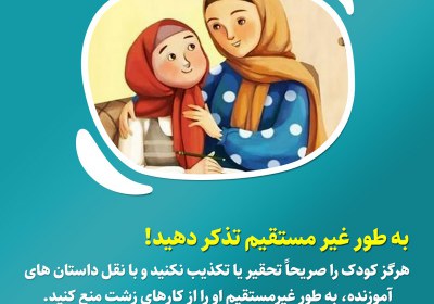 به طور غیر مستقیم تذکر دهید به طور غیر مستقیم تذکر دهید