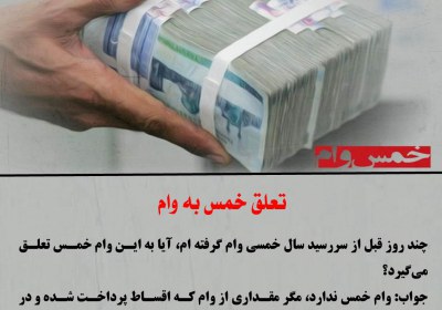 تعلق خمس به وام خمس
