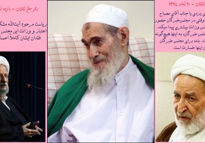 بزرگانی که مجلس خبرگان از آنها بهره میبرد مجلس خبرگان