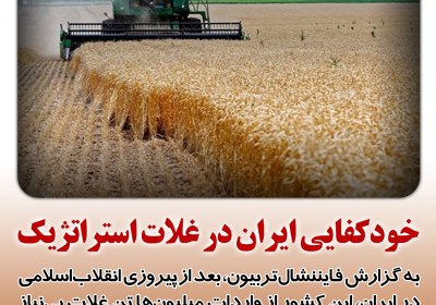 خودکفایی ایران در غلات
