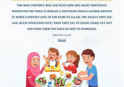 What did the Holy Prophet (PBUH) say about the table?