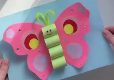 کاردستی کودکان | «پروانه زیبا»