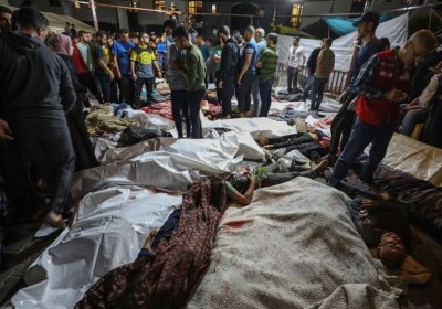 نسل‌کشی رژیم صهیونیستی با بمباران بیمارستان المعمدانی غزه