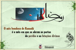 O mês de Ramadã é o mês em que se abrem as portas do perdão