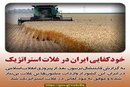 خودکفایی ایران در غلات