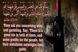 the baning of drinking wine in islam