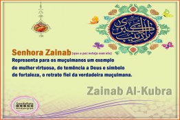 Senhora Zainab um exemplo de mulher virtuosa