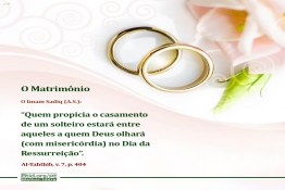 o casamento de um solteiro