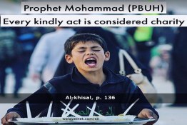 Kindly Charity Prophet Mohammad