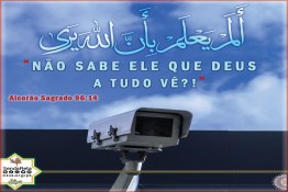 Não sabe ele que Allah a tudo vê?!