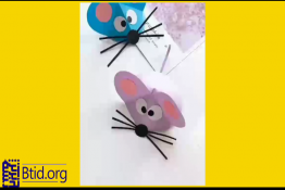 کلیپ کاردستی برای کودکان «آموزش موش کاغذی»