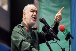 1-	Hossein Salami has warned that Iran will take a “harsh” revenge……. member of the force.