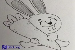 کاردستی؛ «نقاشی خرگوش و هویج»